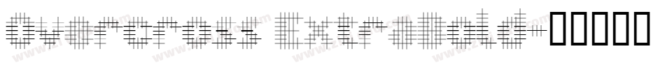 Overcross ExtraBold字体转换